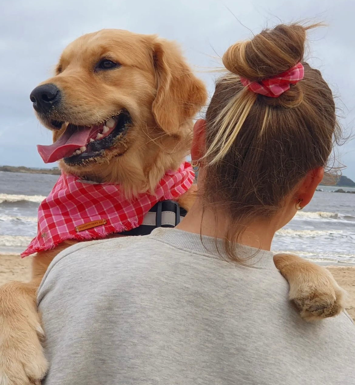"Strawberries & cream" Pet bandana