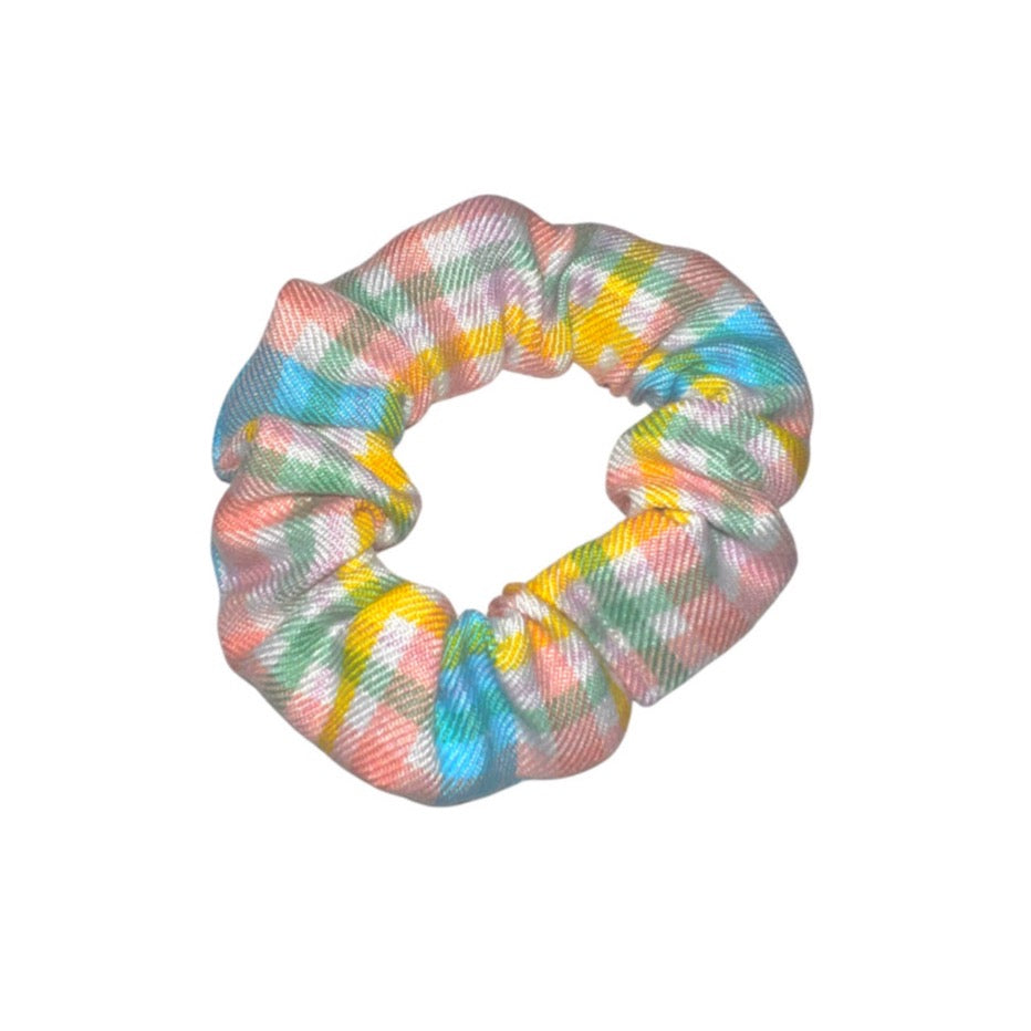 "Pastel Plaid” scrunchie